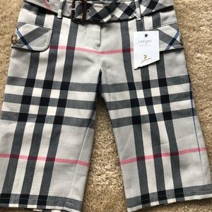 Burberry Check Tailored Boy Toddler Shorts